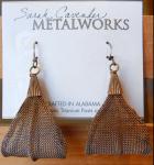 Teardrop Loop Earring of Wire Cloth