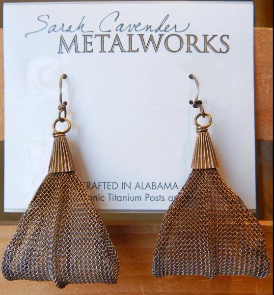 Teardrop Loop Earring of Wire Cloth picture