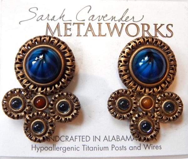 Grand Filigree and Stone Earring picture