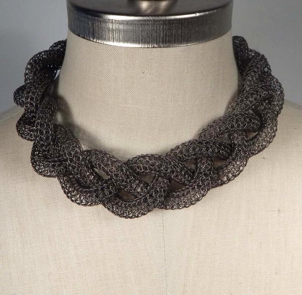 Braided Charcoal Viking Knit Choker