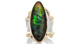 Ammolite Ring