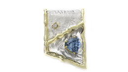 14k Fusion Blue Topaz Fold