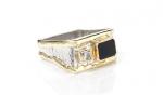 Diamond .25ct rd w/Onyx Sq II