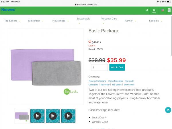 Basic Package-Graphite Envirocloth & Purple Window Cloth