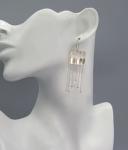 Silver Keyboard Earrings