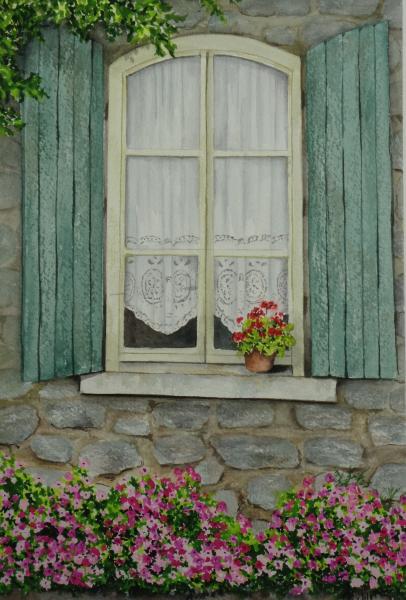 Teal Shutters (ORIGINAL)