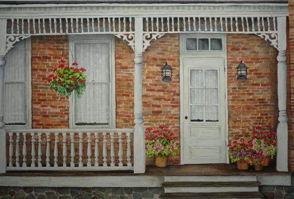 Brick Front Porch