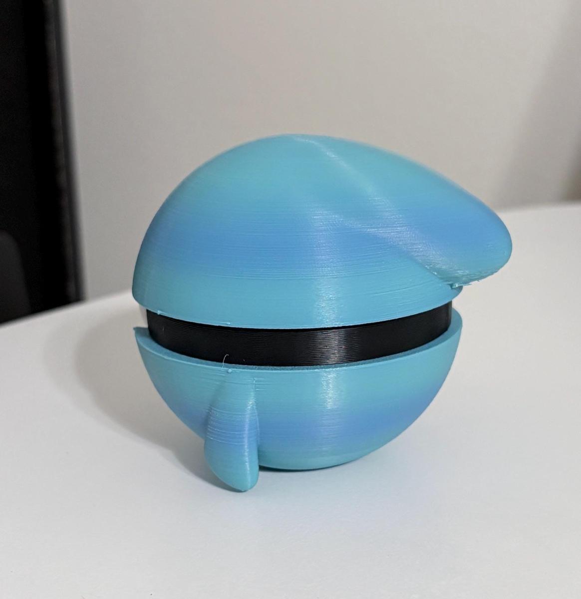 3D Printed - Wobbuffet Pokeball picture