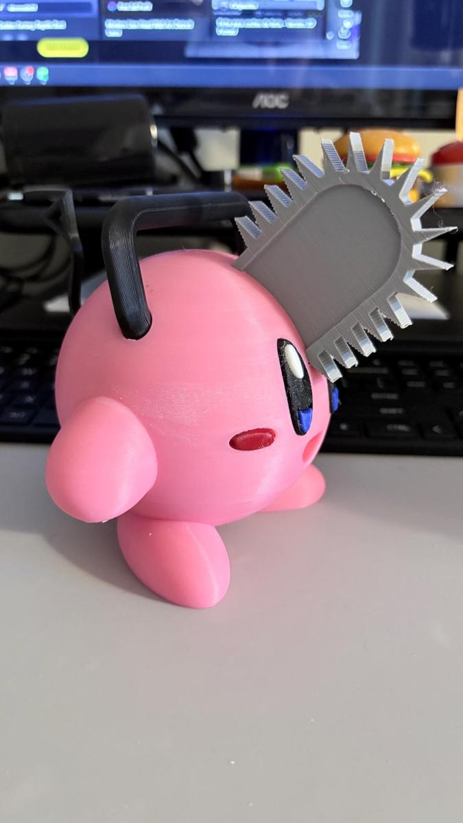 3D Printed - Kirby Pochita Mashup picture