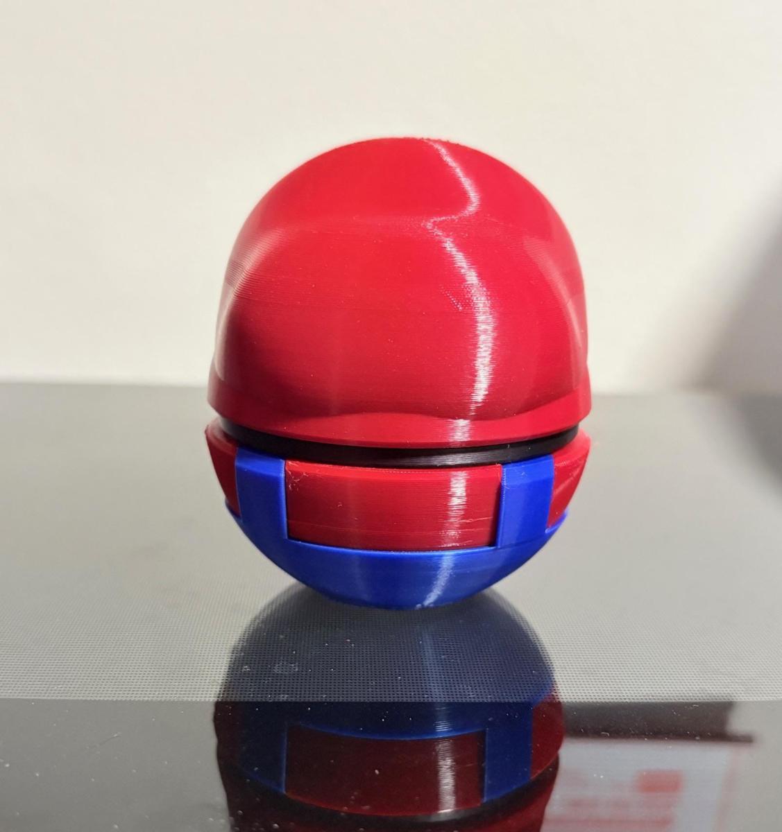 3D Printed - Mario Pokeball picture