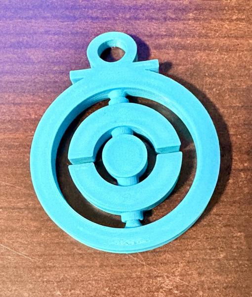 Pokemon GO PokeStop Fidget Spinner Keychain