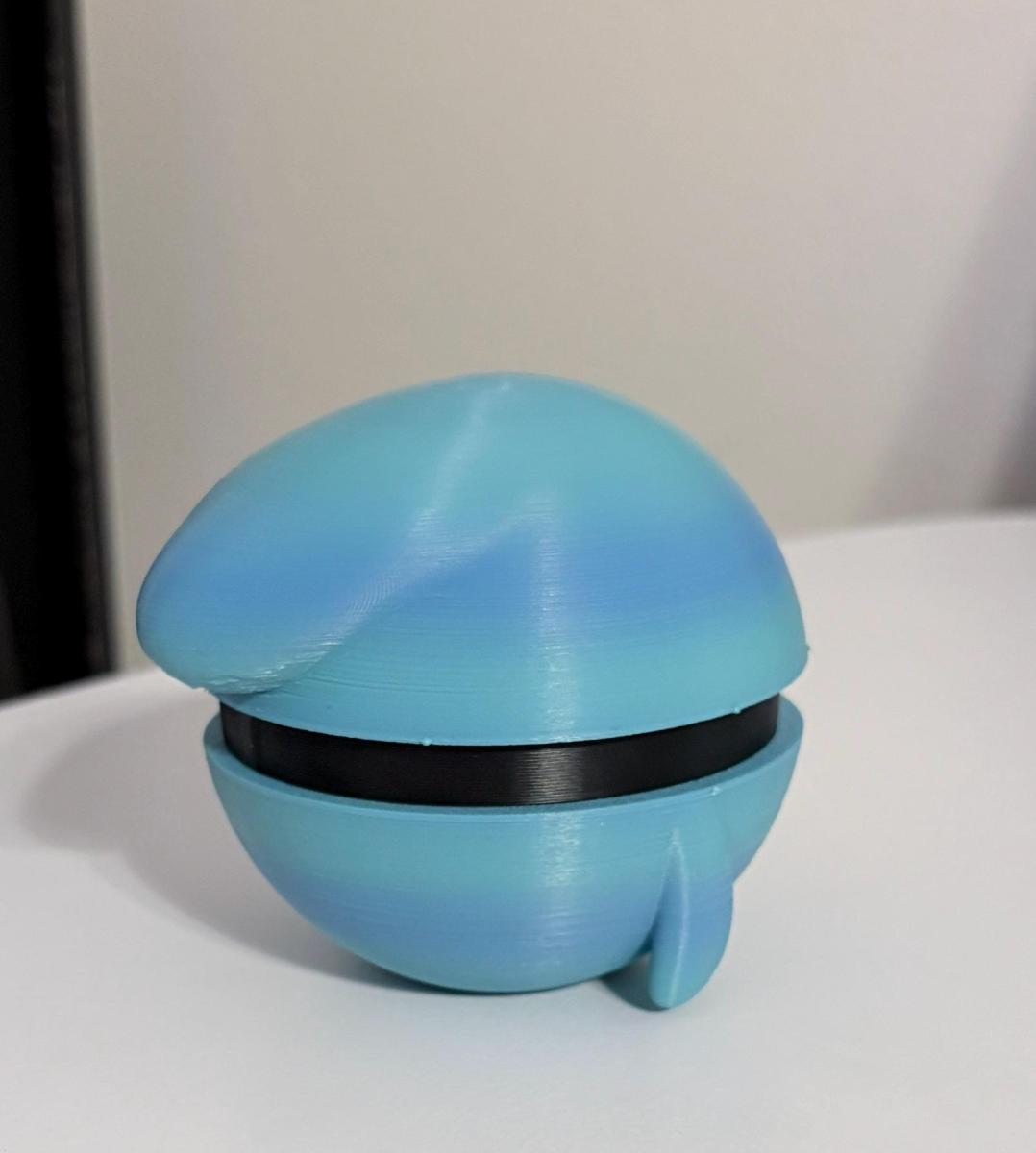 3D Printed - Wobbuffet Pokeball picture