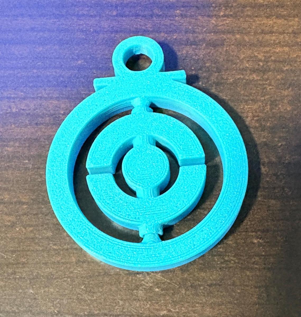 Pokemon GO PokeStop Fidget Spinner Keychain picture