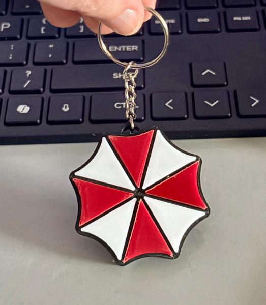 Umbrella Corp Keychain 3D Printed