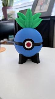 3D Printed - Oddish Pokeball with Stand