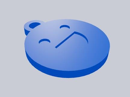 Smiley Face Aldi Cart Coin Keychain picture