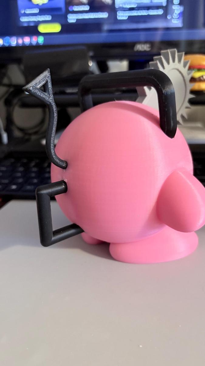 3D Printed - Kirby Pochita Mashup picture