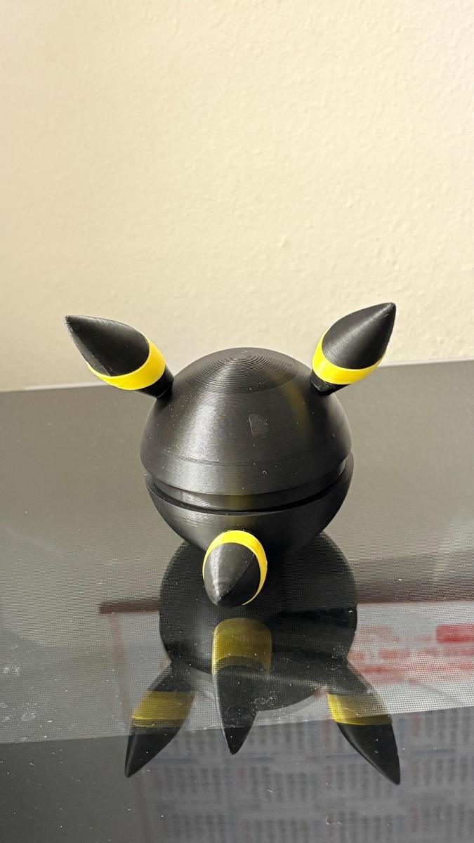 3D Printed - Umbreon Pokeball picture