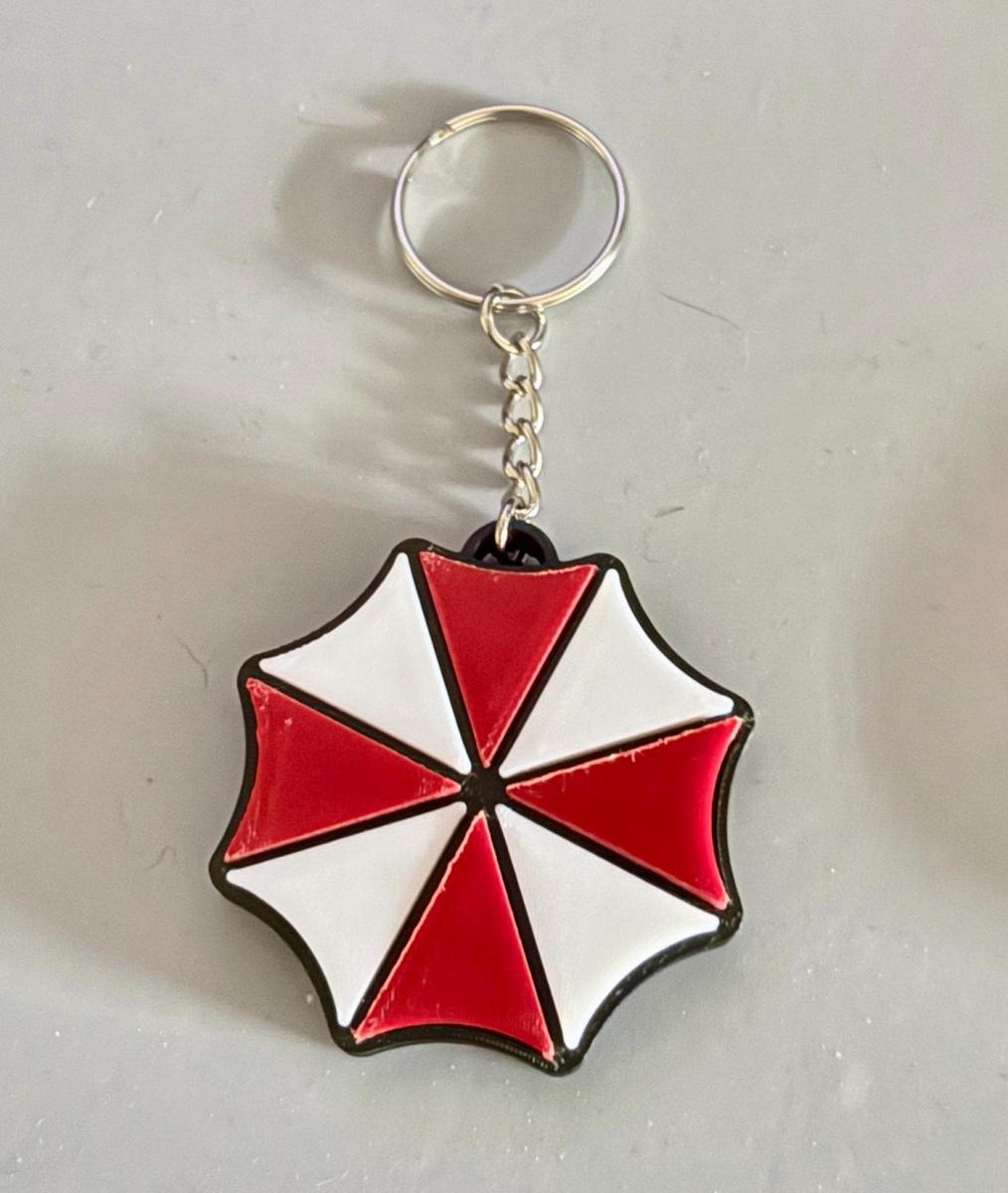 Umbrella Corp Keychain 3D Printed picture