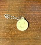 Smiley Face Aldi Cart Coin Keychain