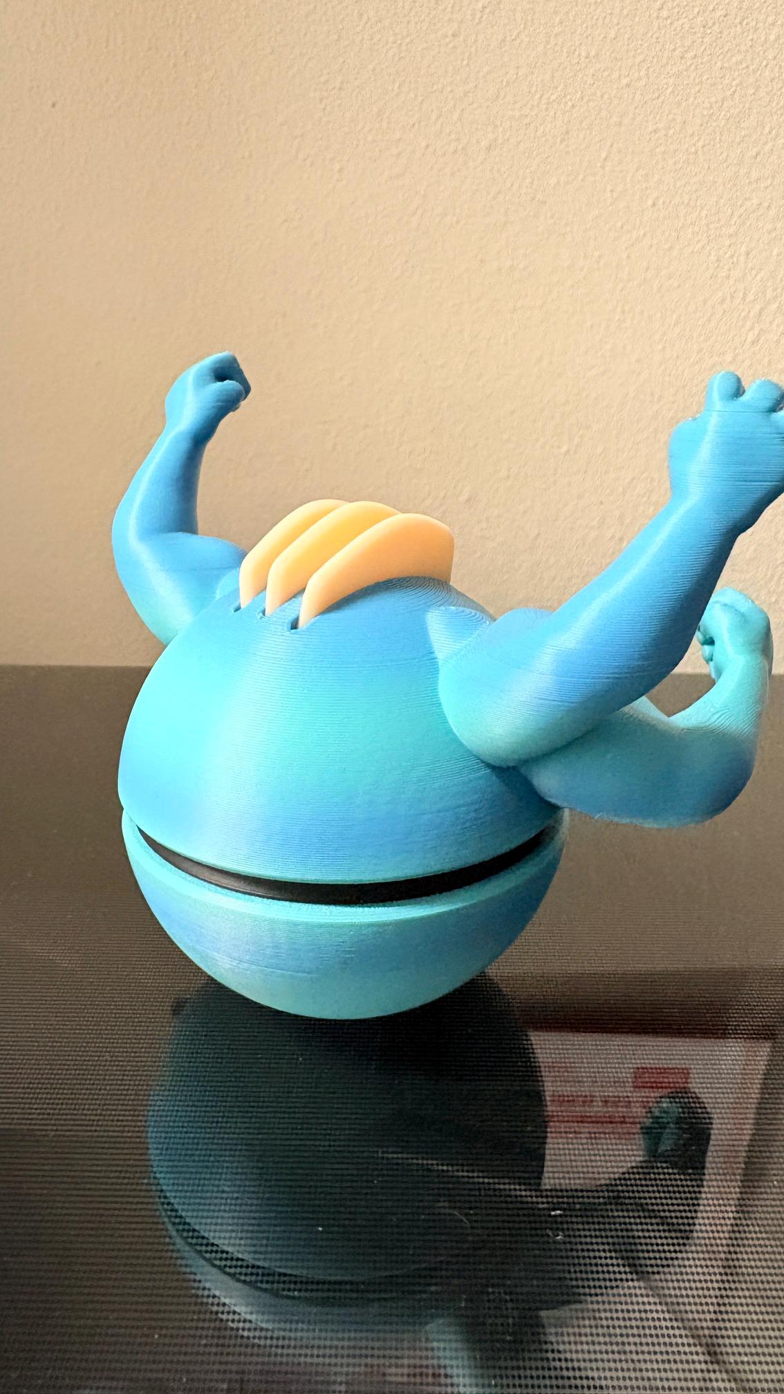 3D Printed - Machamp Pokeball picture