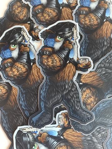 Owl Bear Vinyl Sticker