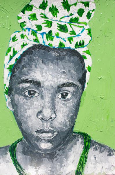 Girl With Head Wrap picture