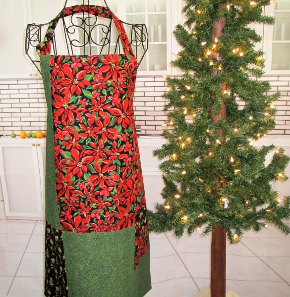 Reversible Adult Holiday Bib Apron picture