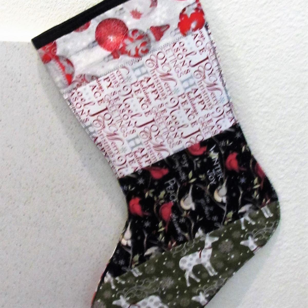 Patchwork Holiday Stocking picture