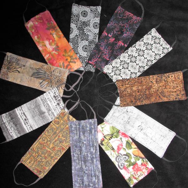 Face Masks w/Dark Grey or Black Elastic