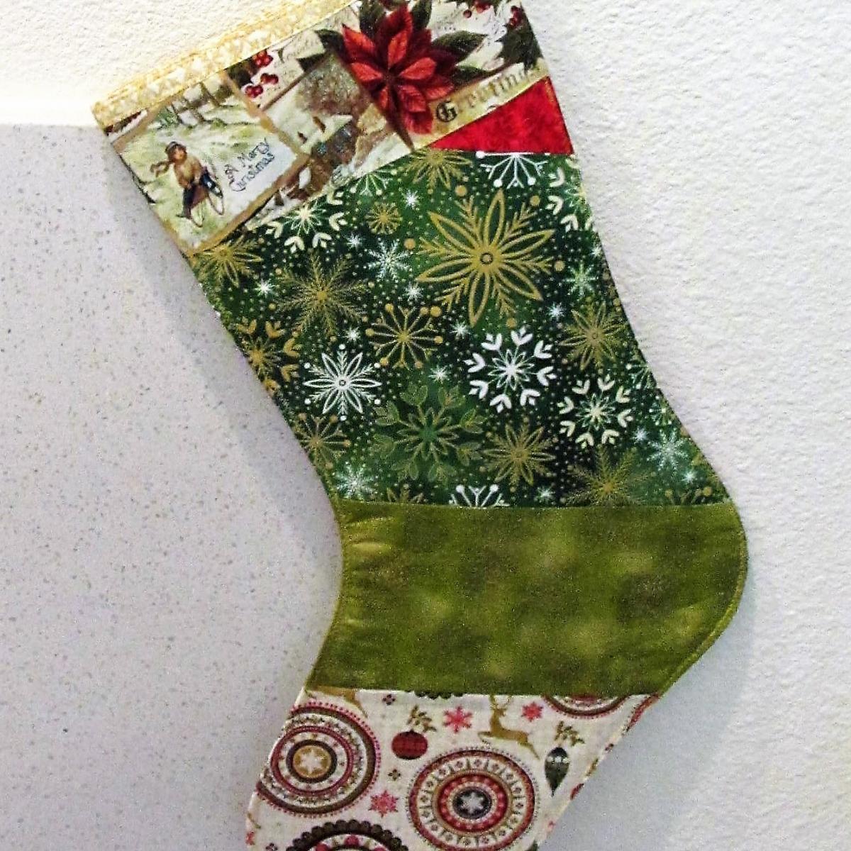 Patchwork Holiday Stocking picture