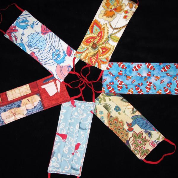 Face Masks w/Red Elastic