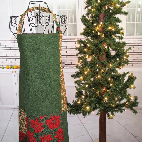 Reversible Adult Holiday Bib Apron picture