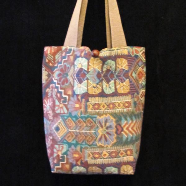 Cloth Handbag w/Inside Lining and 2 Pockets picture