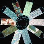Face Masks w/Turquoise Elastic