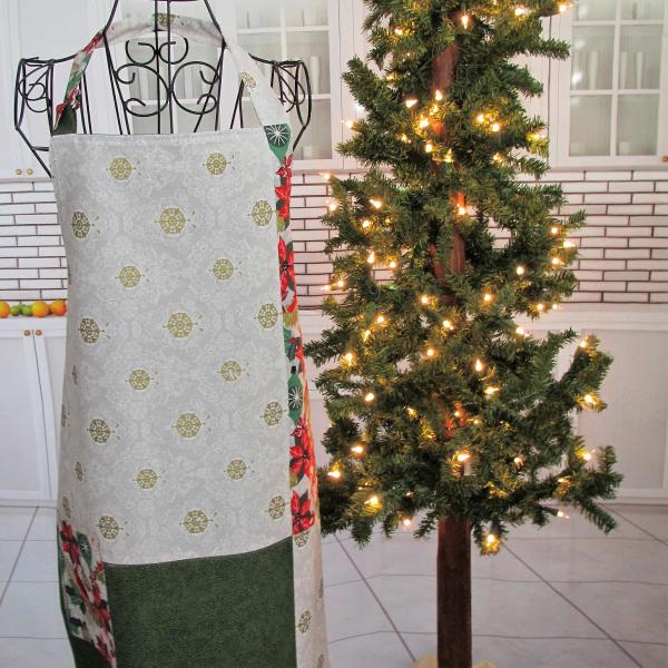 Reversible Adult Holiday Bib Apron picture