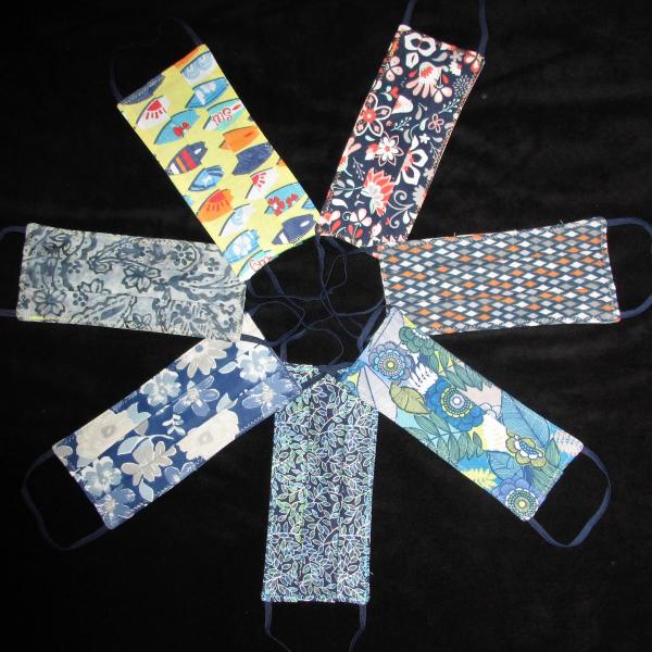 Face Masks w/Navy Blue Elastic picture