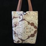 Cloth Handbag w/Inside Lining and 2 Pockets