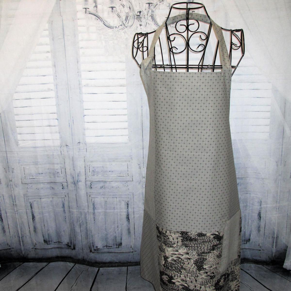 Adult Reversible Full Bib Apron w/Adjustable Neck Strap picture