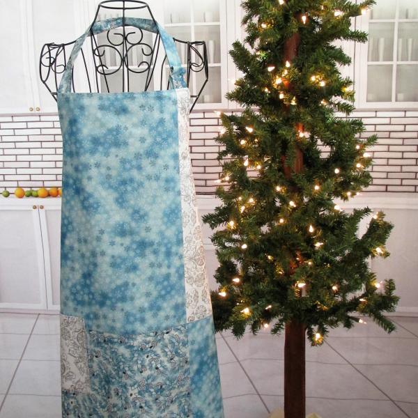 Reversible Adult Holiday Bib Apron picture