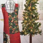 Reversible Adult Holiday Smock Apron