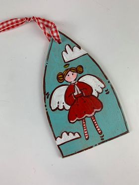 Angel Ornament (Red Stripe)