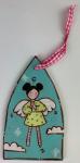 Angel Ornament (Lime Dot)