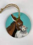 Nativity Donkey/Sheep Ornament
