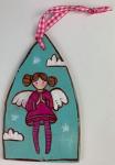 Angel Ornament (Fuchsia)