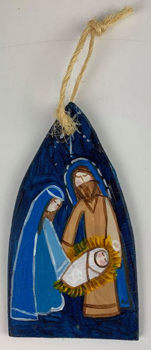 Nativity Ornament (Navy)