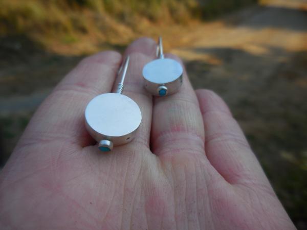 Sterling silver beads with turquoise LY E 7142 picture