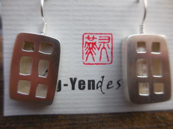 Ling-Yen designs Windows of Opportunity in sterling silver LY E 7738 picture