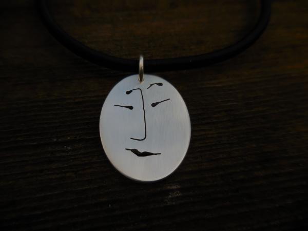 Unmentionables sterling silver oval pendant LY N 3335 picture