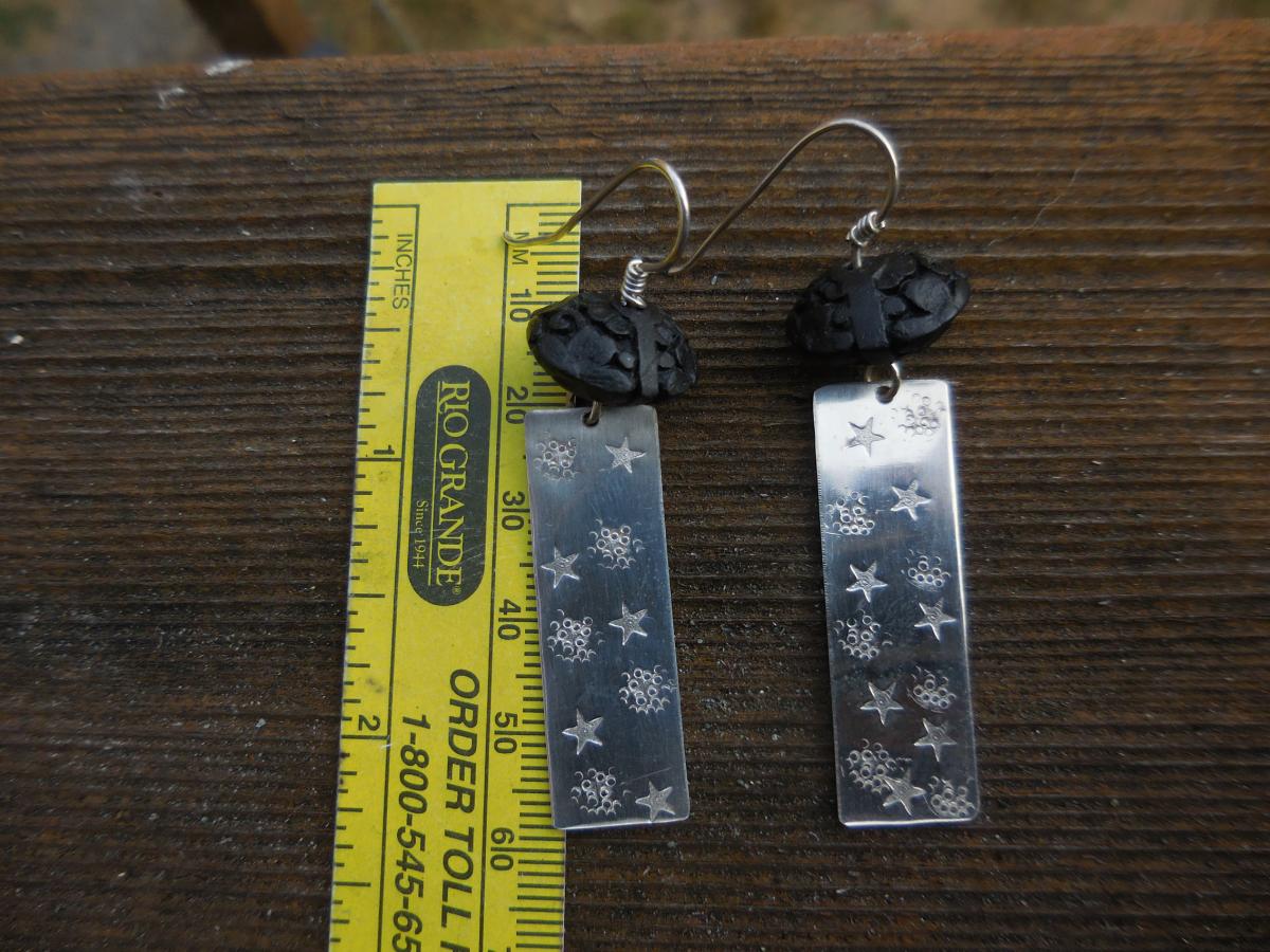 Dream series with stars and bubble pattern, black cinnabar LY E N33 picture